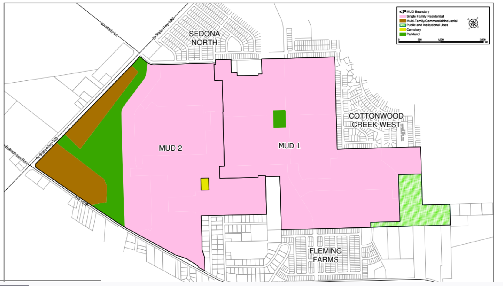 Concept plat of Sedona South