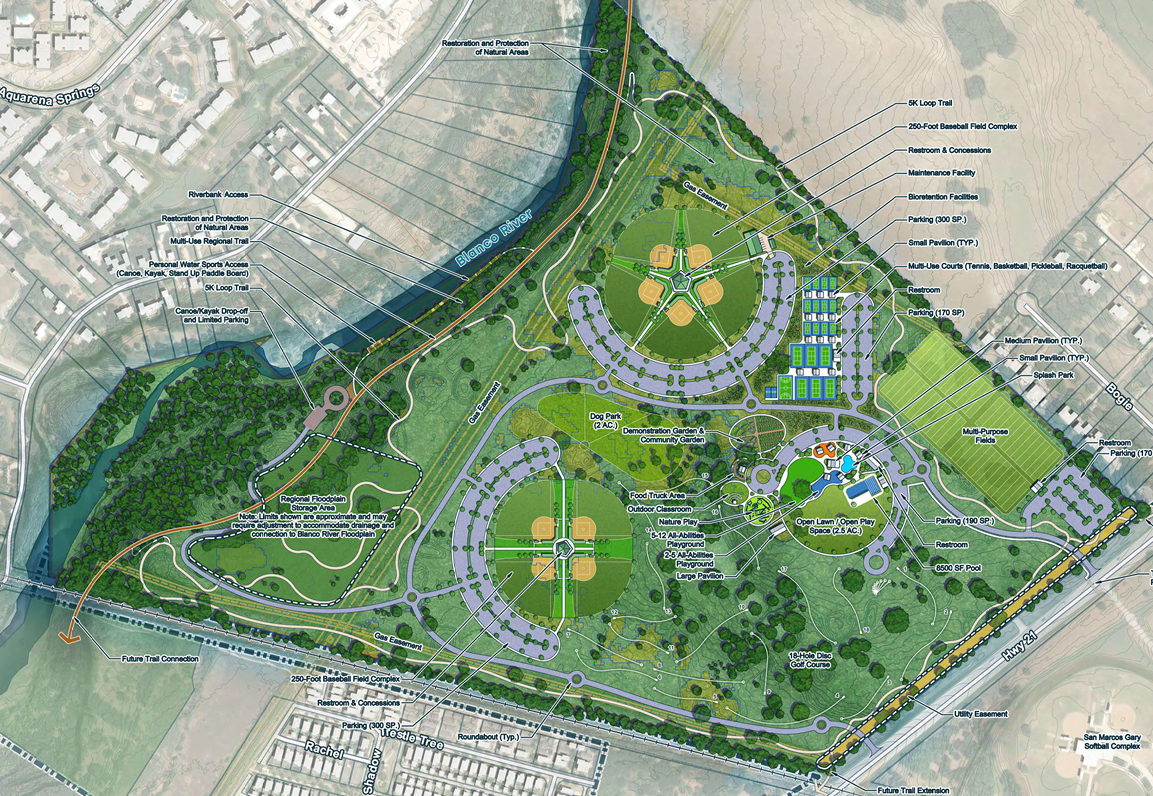 concept plan of quail creek park
