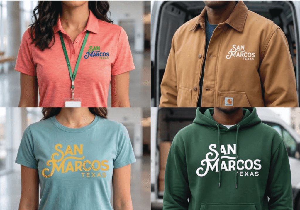 themed shirts, coats, and hoodies